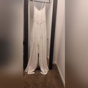 Guess White Wide Leg Jumpsuit